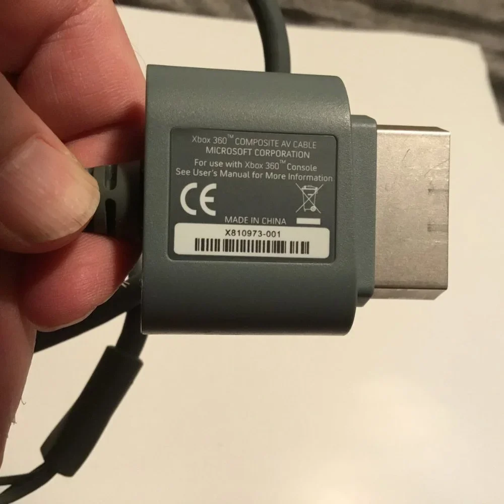 Genuine Microsoft Xbox 360 OEM Component AV Cable Composite